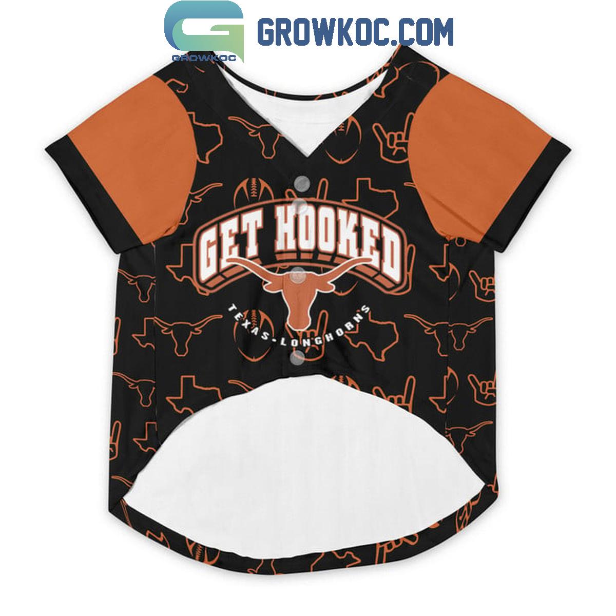 Texas Longhorns Get Hooked Pet Baseball Jersey