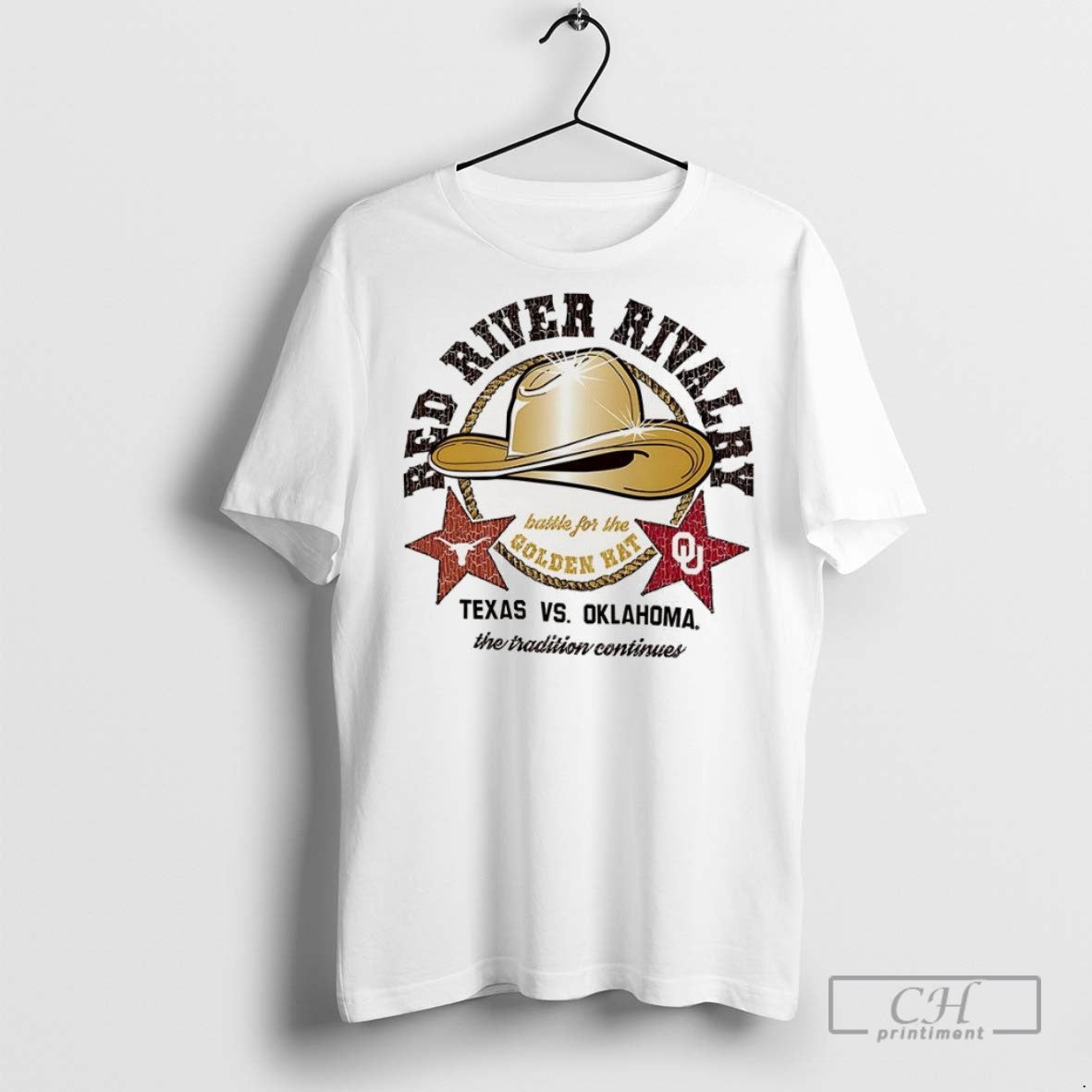 Texas Longhorns Vs Oklahoma Sooners Red River Rivalry Battle For The Golden Hat Champion