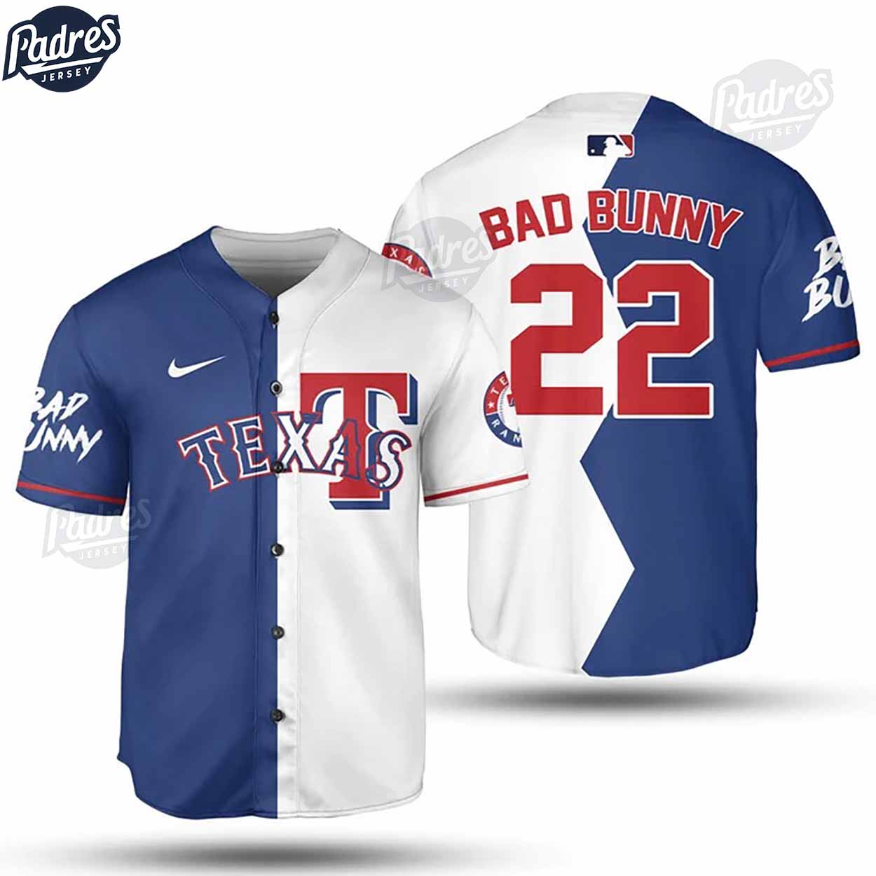Texas Rangers Bad Bunny Baseball Jersey - Padres Jersey Oasis: Elevate Your Baseball Style Game T-Shirts, Hoodie, Sweatshirt