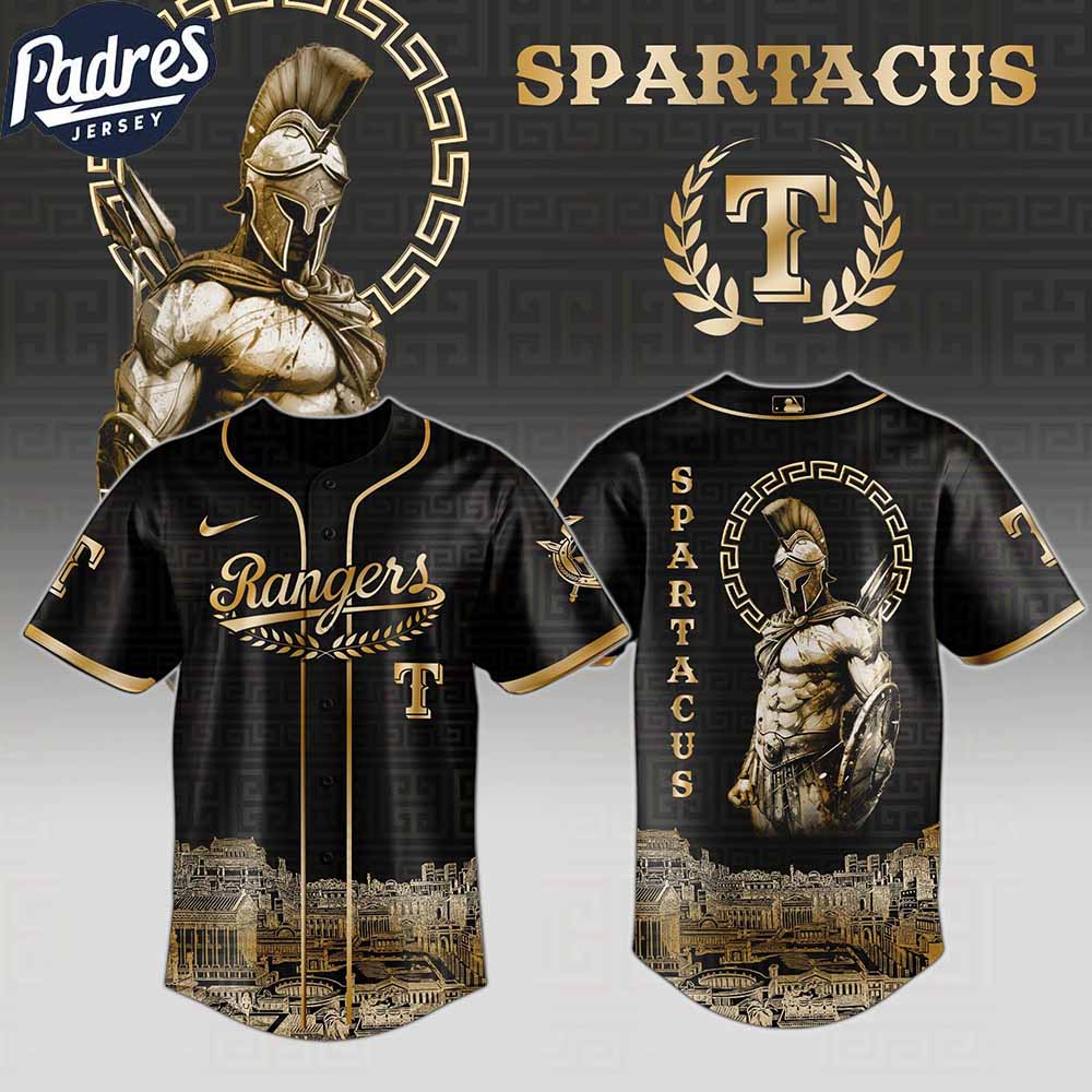 Texas Rangers MLB X Spartacus Custom Baseball Jersey - Padres Jersey Oasis: Elevate Your Baseball Style Game T-Shirts,...