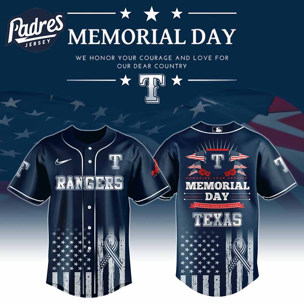 Texas Rangers Special Memorial Day Baseball Jersey - Padres Jersey Oasis: Elevate Your Baseball Style Game T-Shirts,...