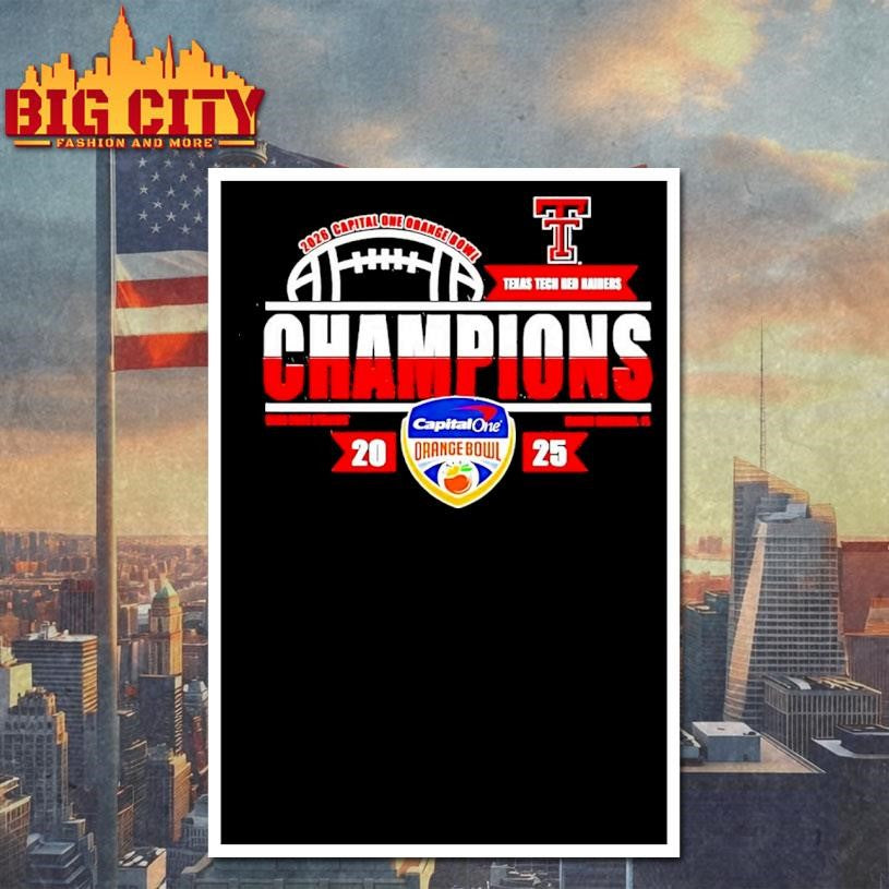 Texas Tech Red Raiders 2026 Capital One Orange Bowl Champions Shirt