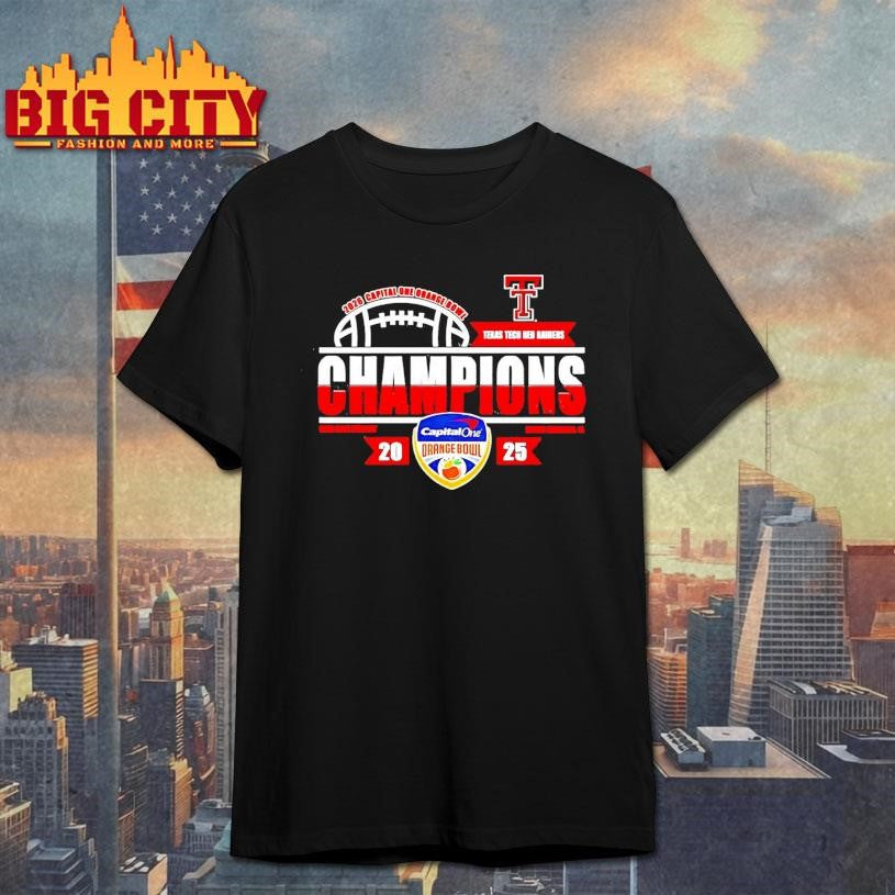 Texas Tech Red Raiders 2026 Capital One Orange Bowl Champions Shirt