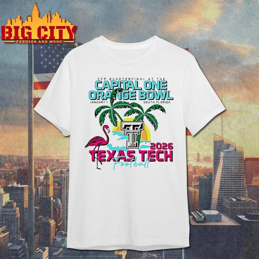 Texas Tech Red Raiders 2026 Capital One Orange Bowl Game Shirt