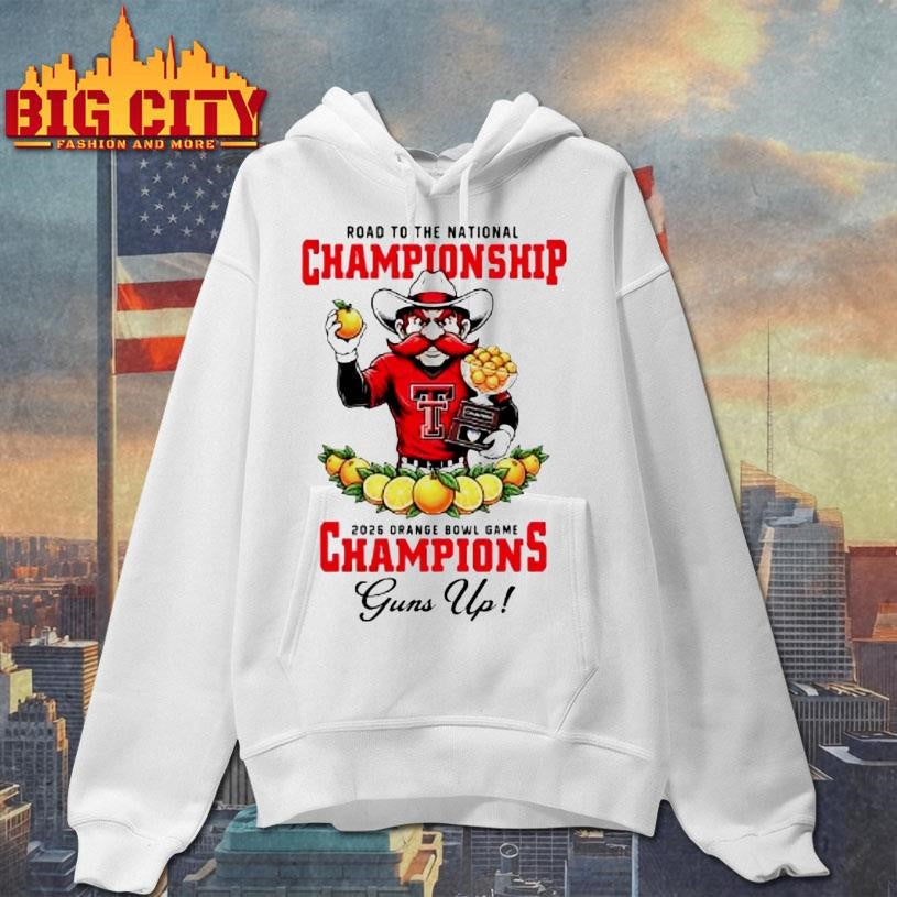 Texas Tech Red Raiders 2026 Road To The Orange Bowl Game Champions Shirt