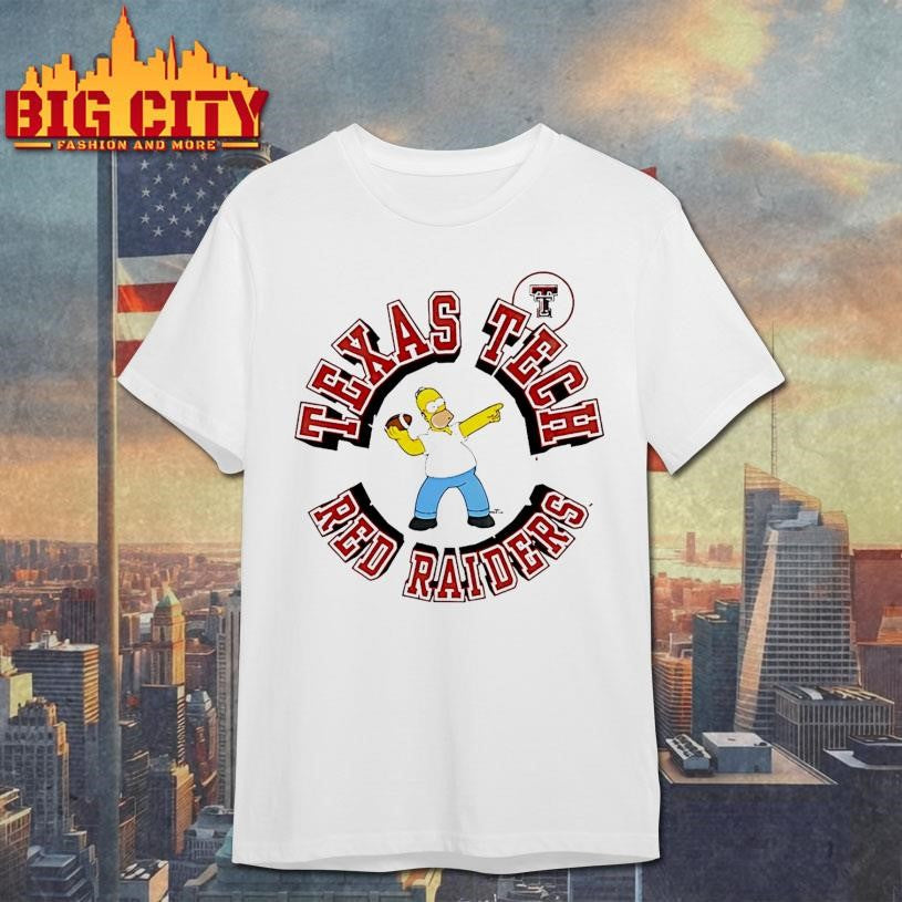 Texas Tech Red Raiders Homer Simpson Going Deep Shirt