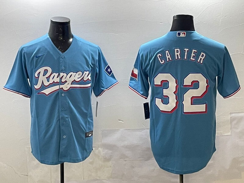 Texas Rangers #32 Evan Carter Fan Edition Style 1
