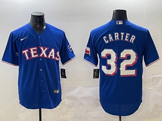 Texas Rangers #32 Evan Carter Fan Edition Style 2