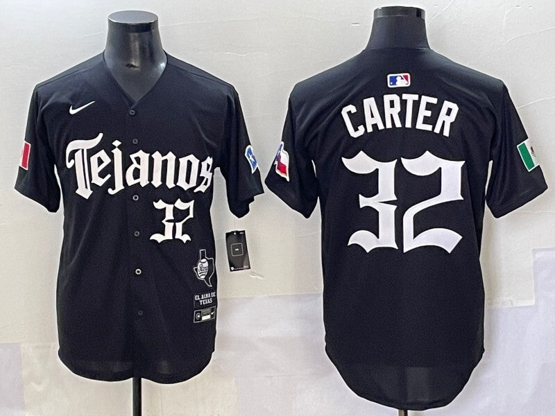 Texas Rangers #32 Evan Carter Rangers 5 Collaboration Style 1