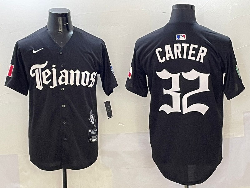Texas Rangers #32 Evan Carter Rangers 5 Collaboration Style 2