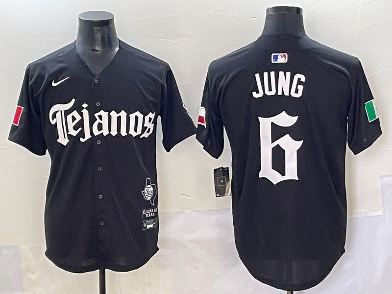 Texas Rangers #6 Josh Jung Rangers 5 Collaboration Style 2