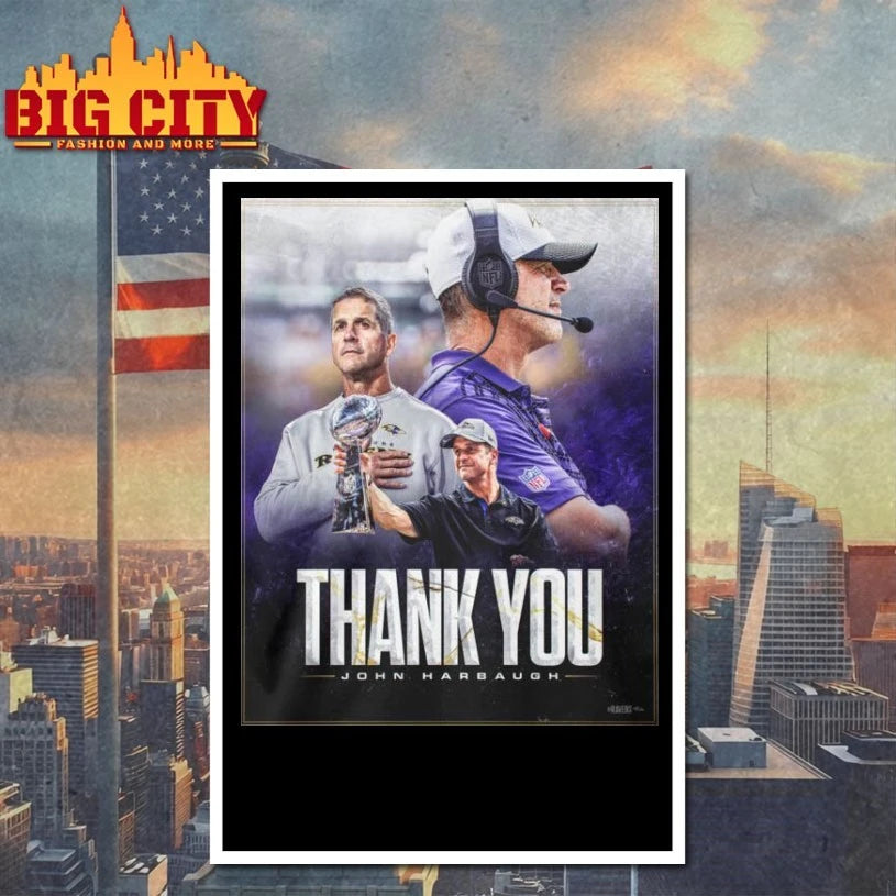 Thank You Coach John Harbaugh For 18 Tremendous Years shirt