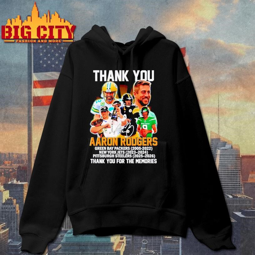 Thank you Aaron Rodgers Packers Jets Steelers signature Shirt