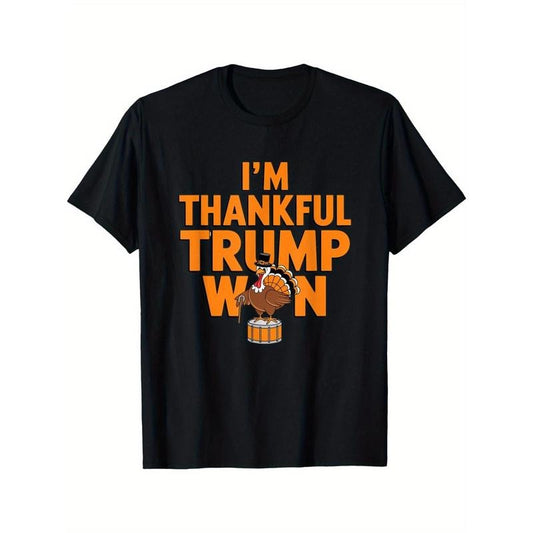 Thankful Trump Win" Men's T-Shirt