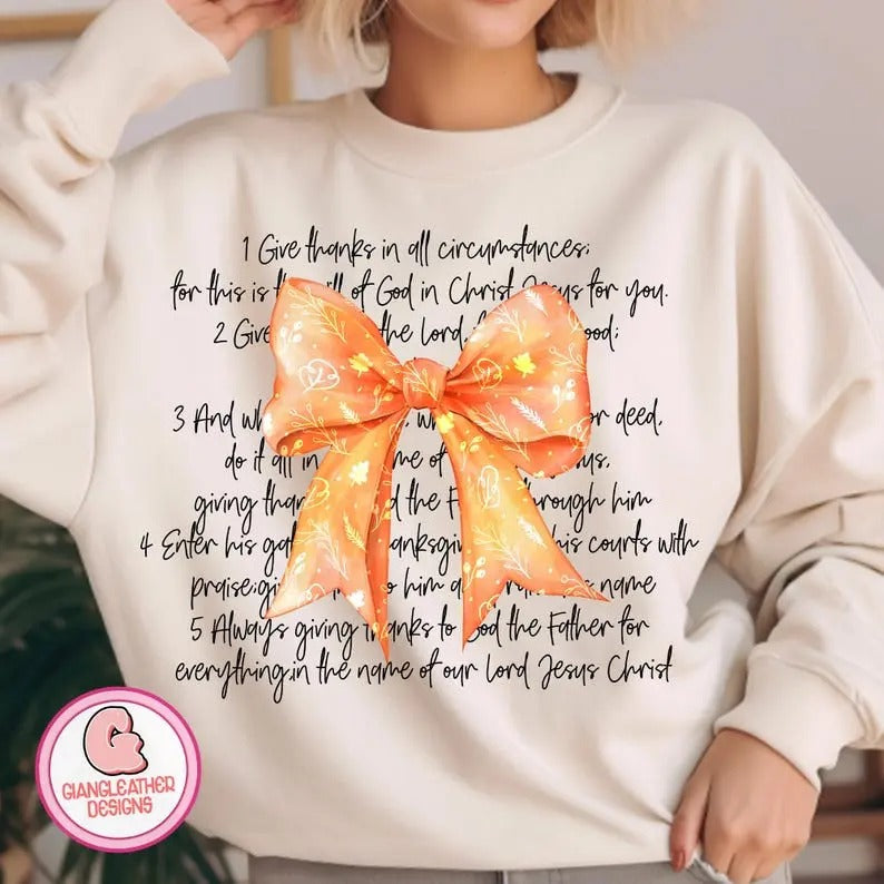 Thanksgiving Bible Verses Sweater