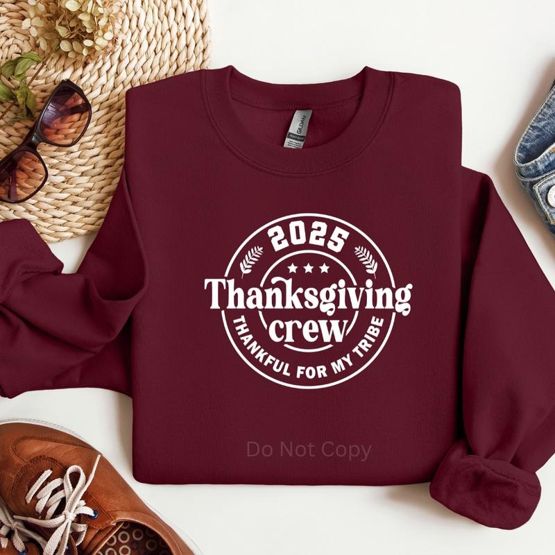 Thanksgiving Crew Screen Print Transfer T-Shirts, Hoodie, Sweatshirt | WearSparks.com