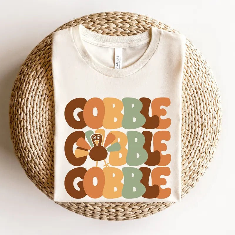 Thanksgiving Gobble Sweatshirt, Turkey Sweatshirt, Family Sweatshirt, Thanksgiving Shirt, Fall Sweatshirt, Women...