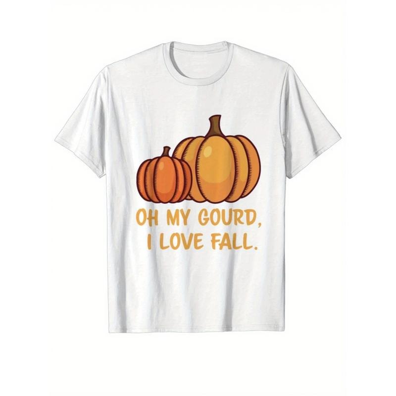 Thanksgiving Printing, Men's Cotton Turkey Pattern T-shirt, Casual Short Sleeve round Neck Game T-shirt, Men's Outdoor...
