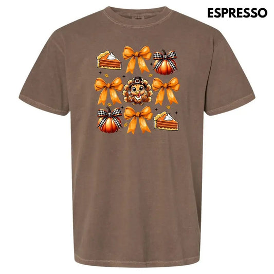 Thanksgiving Things Collage Comfort Colors T-Shirt 'NLB' Hoodie, Sweatshirt | WearSparks.com