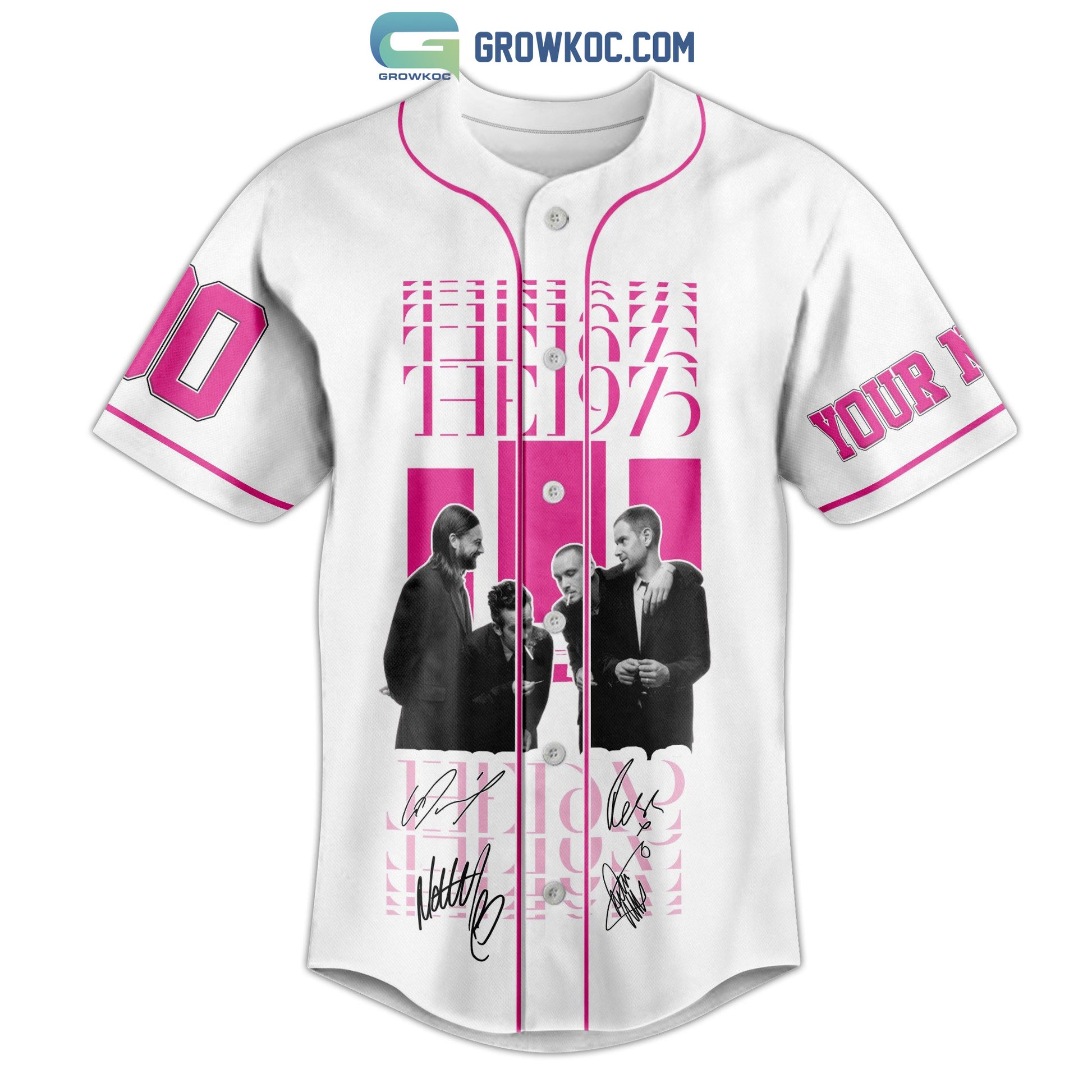 The 1975 At Their Very Best Tour 2023 White Design Baseball Jersey