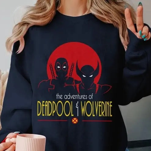 The Adventures of Deadpool & Wolverine Shirt, Deadpool 3 Shirt, Wolverine Deadpool Movie Shirt, Ryan Reynolds Hugh...