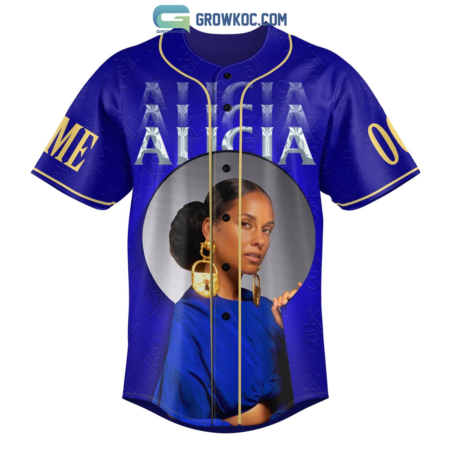 The Alicia Keys World Tour Personalized Baseball Jersey