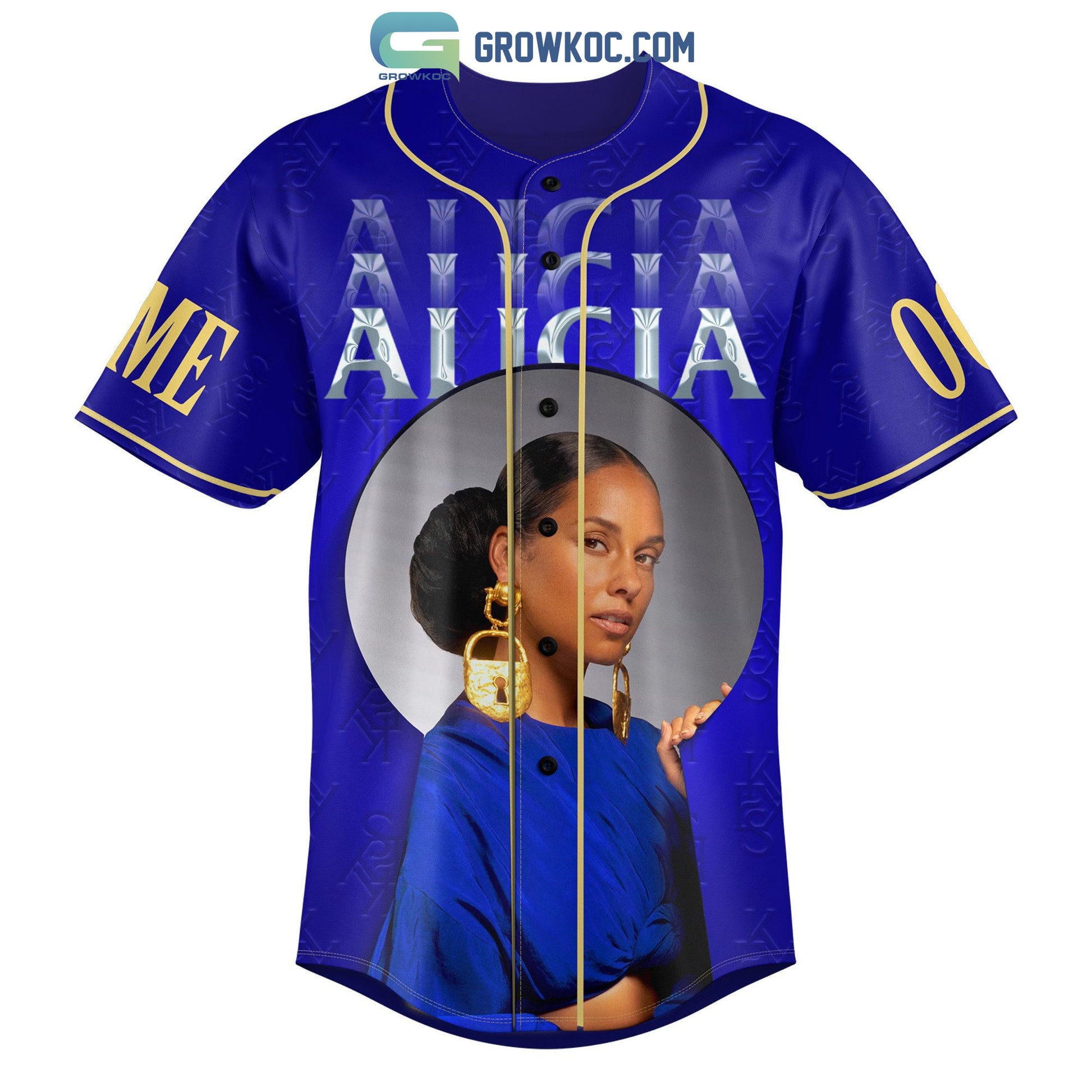 The Alicia Keys World Tour Personalized Baseball Jersey