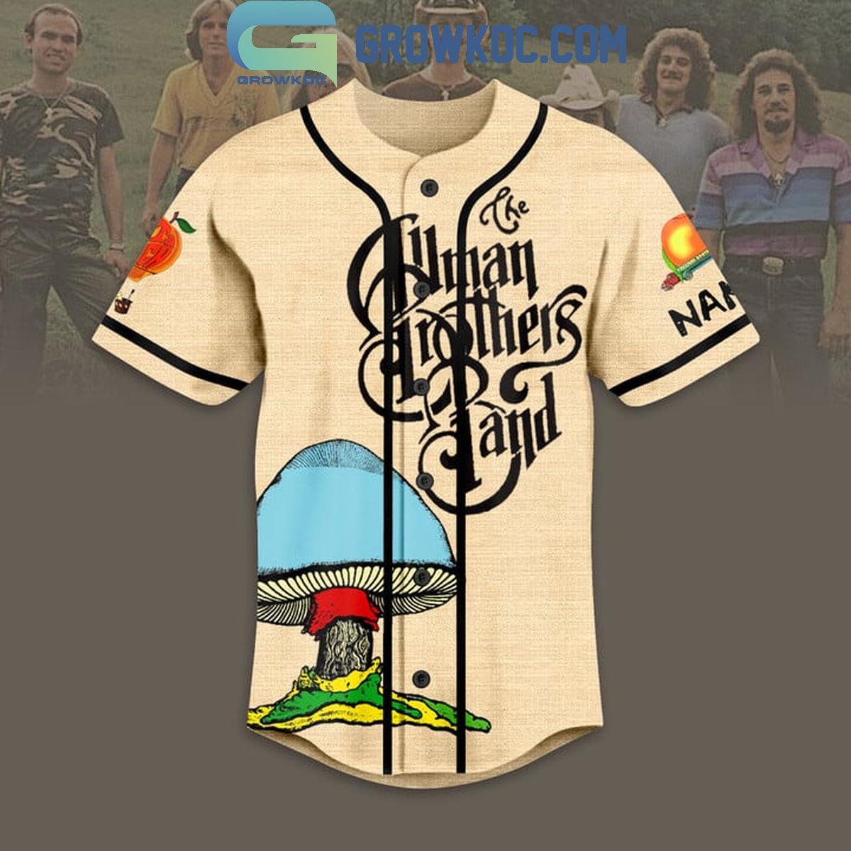 The Allman Brothers Band Midnight Rider Personalized Baseball Jersey