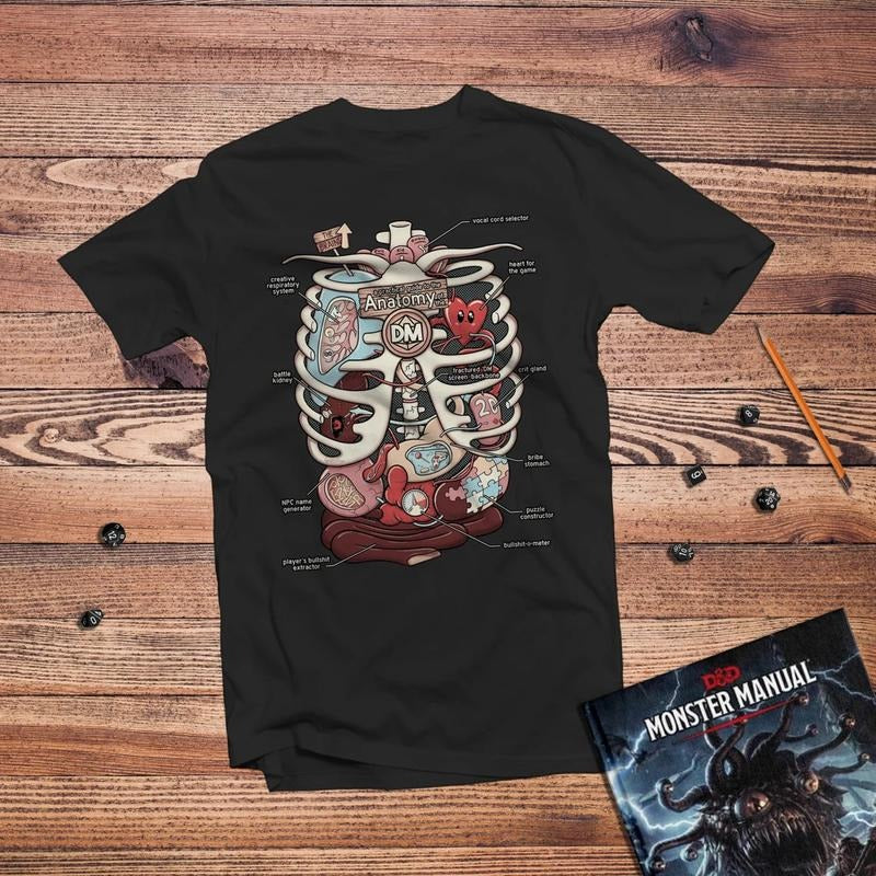 The Anatomy of the DM shirt | Dungeons and Dragons Shirt | D&D Anatomy Shirt| Dungeon Master | DM | Dnd gift | GM |...