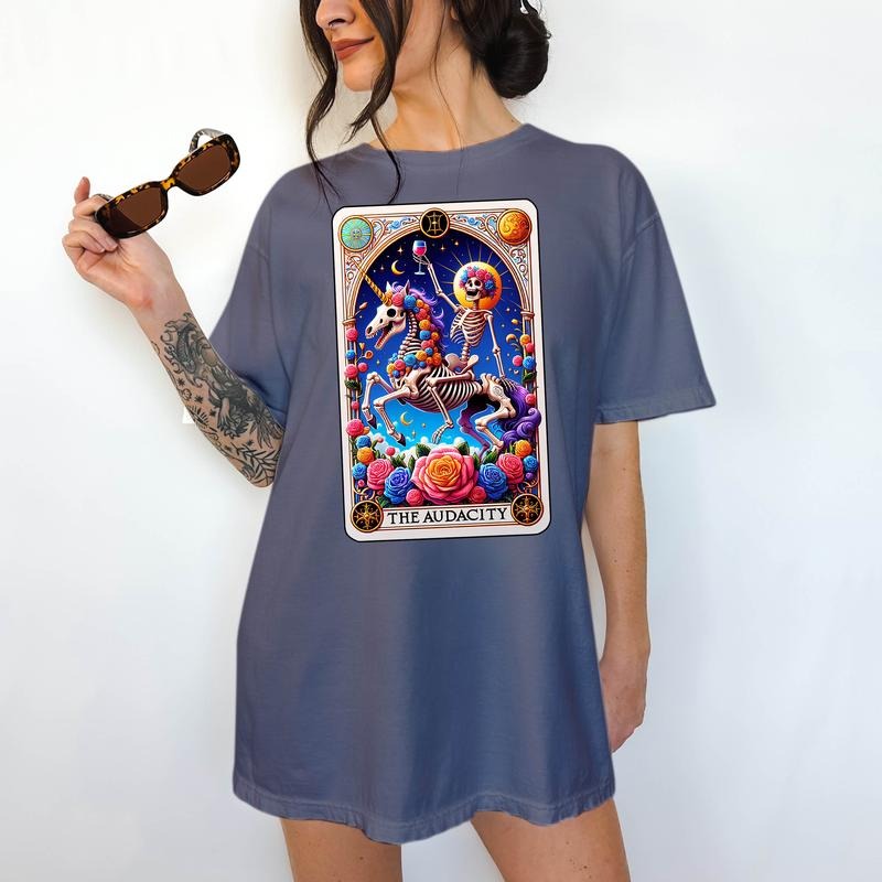 The Audacity - T-Shirt, Unisex T-Shirt, Funny Graphic Tarot Tee, Comfortable Shirt, Dark Humor Hoodie, Sweatshirt