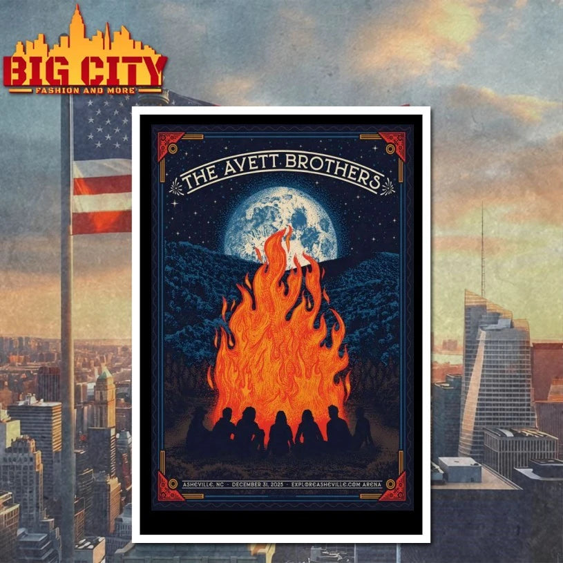 The Avett Brothers 12-31-2025 Asheville NC Poster Shirt