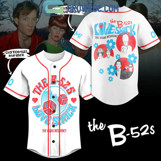 The B-52s Loveshack The Vegas Residency Personalized Baseball Jersey