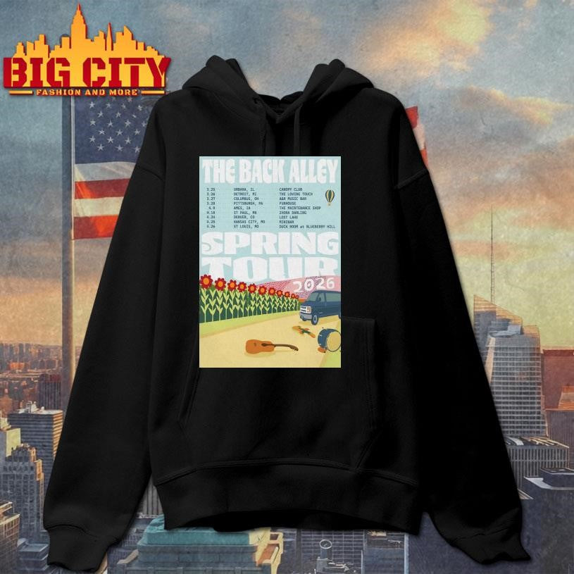 The Back Alley Spring Tour 2026 Poster Shirt