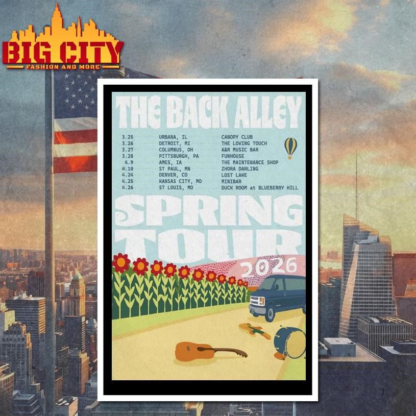 The Back Alley Spring Tour 2026 Poster Shirt