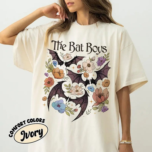 The Bat Boys FlowerShirt, Acotar Graphic Bookish Fan Shirt, The Night Court T Shirt, Gift For Book Lover Hoodie, Sweatshirt