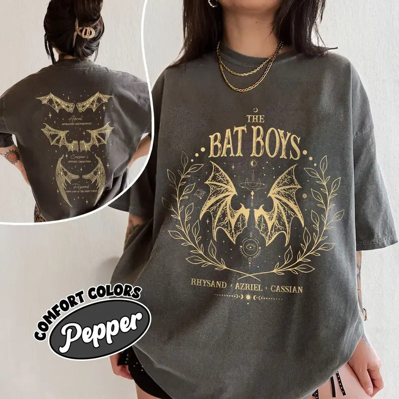 The Bat Boys Shirt, Acotar Rhysand Cassian Azriel Shirt, SJM The Night Court Illyrians Tee   Womenswear Hoodie, Sweatshirt