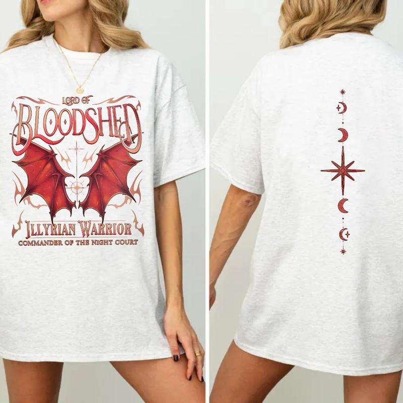 The Bat Boys Shirt, Lord Of Bloodshed Shirts, Cassian Sjm Book Merch Inspired, Night Court Fan Velraris Tee, Sjm Merch,...