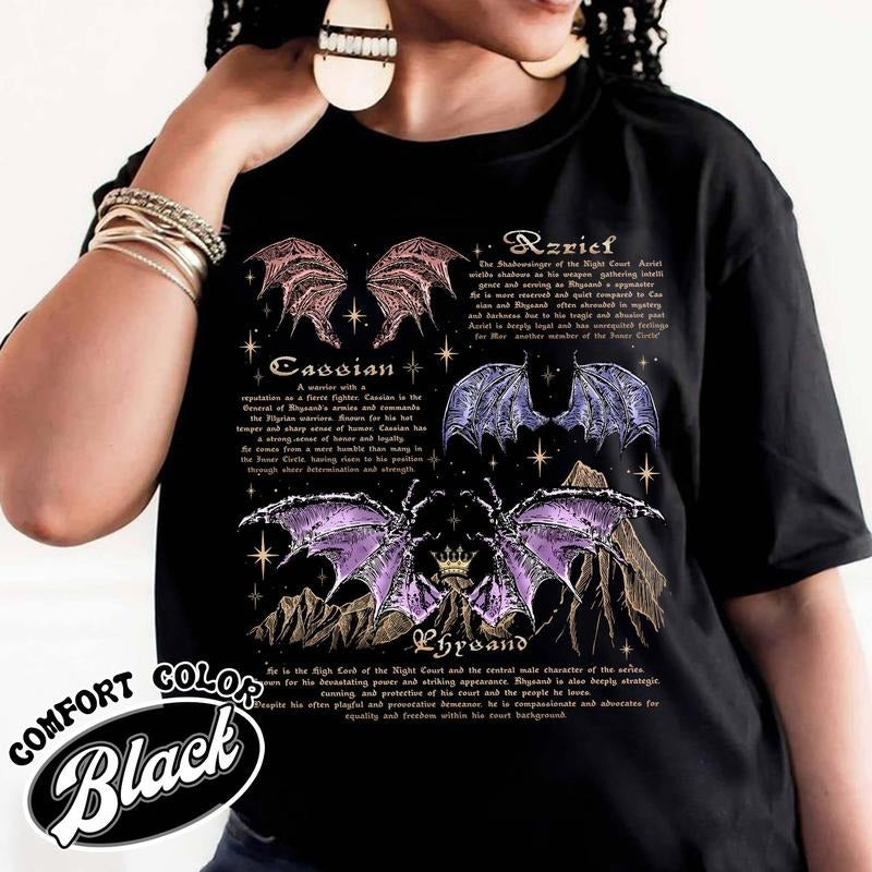 The Bat Boys Shirt, Vintage Acotar Bookish Shirt, Acotar Rhysand Cassian Azriel Shirt, Acotar the Night Court Illyrians...