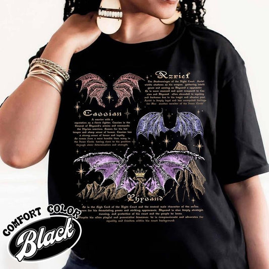The Bat Boys Shirt, Vintage Acotar Bookish Shirt, Acotar Rhysand Cassian Azriel Shirt, Acotar the Night Court Illyrians...