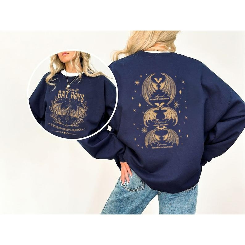 The Bat Boys Sweatshirt, The Bat Boys The Night Court Acotar T-Shirt, Acotar The Bat Boys, Acotar Sweatshirt Azriel,...