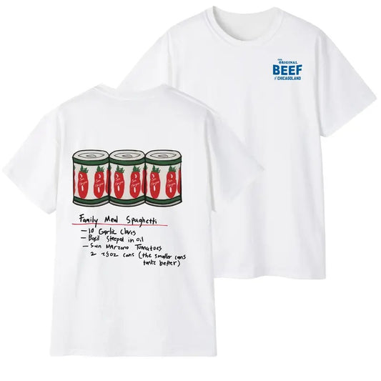 The Bear TV Series Tshirt - The Original Beef of Chicagoland Shirt - Family Meal Spaghettii