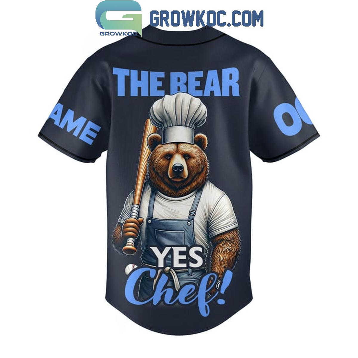 The Bear Yes Chef The Original Beef Of Chicagoland Personalized Baseball Jersey