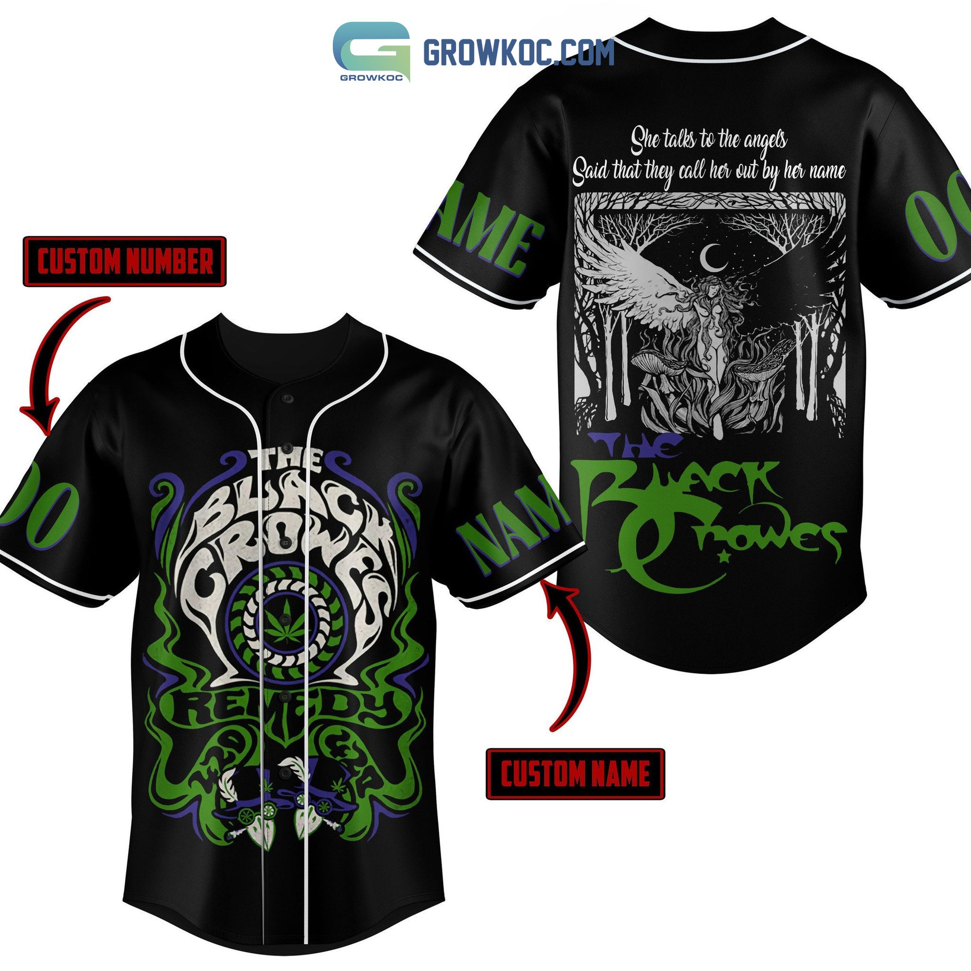 The Black Crowes Remedy Personalized Baseball Jersey