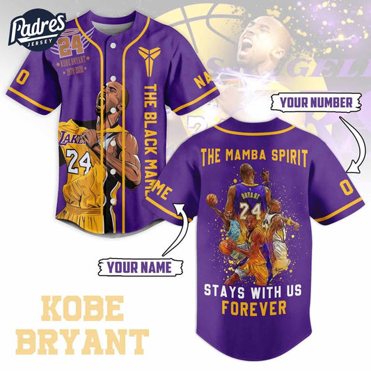 The Black Mamba Kobe Kobe Bryant Baseball Jersey Outfit - Padres Jersey Oasis: Elevate Your Baseball Style Game... (Image 1)