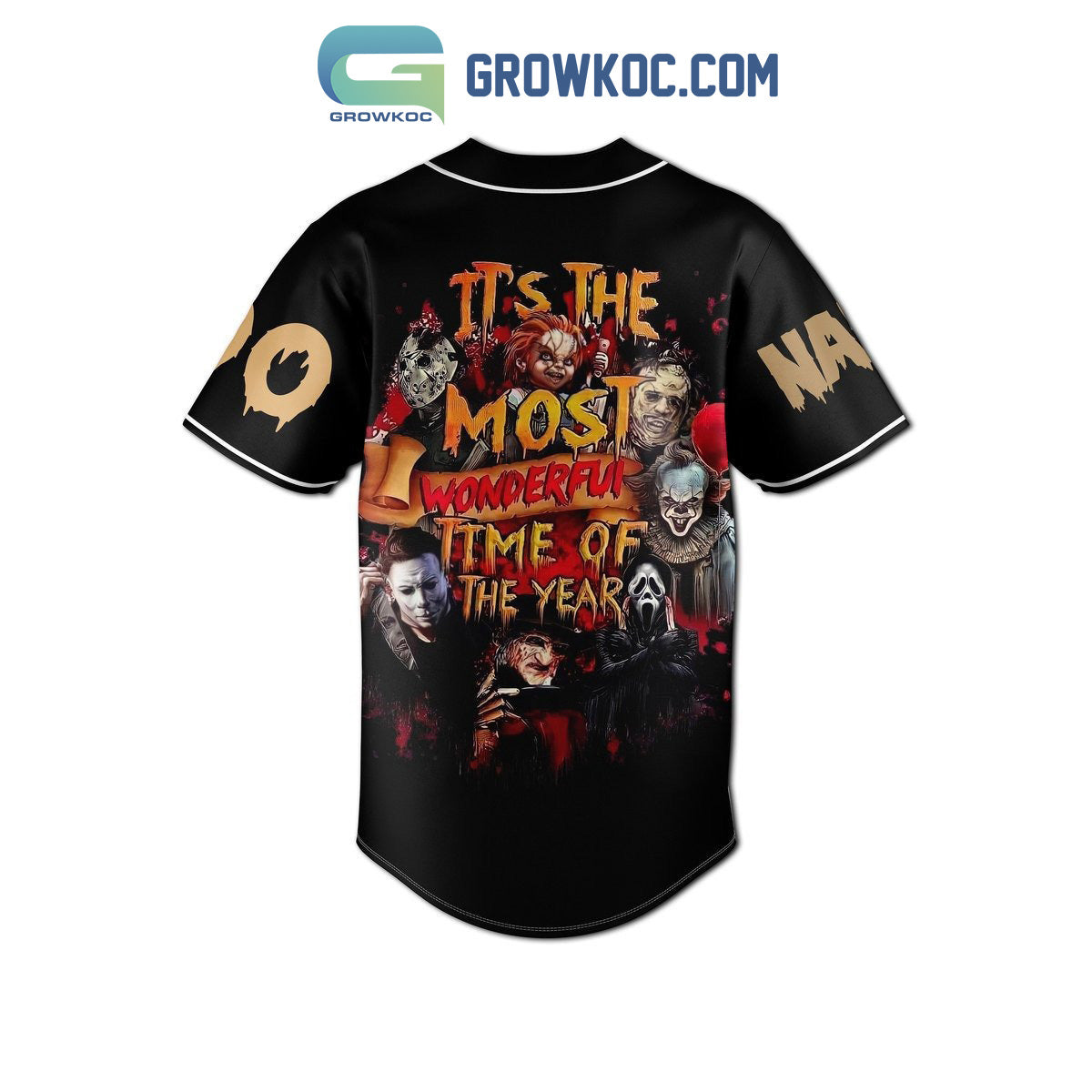 The Boys Of Fall Horror Film Club It’s The Most Wonderful Time Of The Years Personalized Baseball Jersey