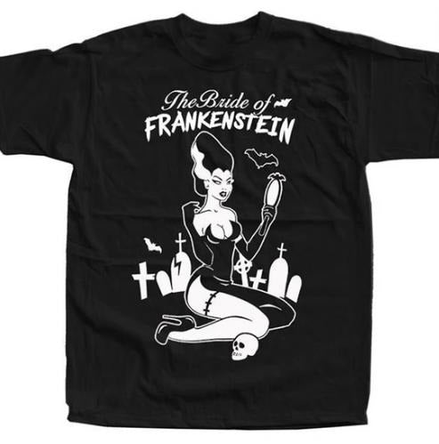 The Bride of Frankenstein V28 Horror Movie Poster T-SHIRT  , FOR UNISEX Menswear Top Hoodie, Sweatshirt | WearSparks.com