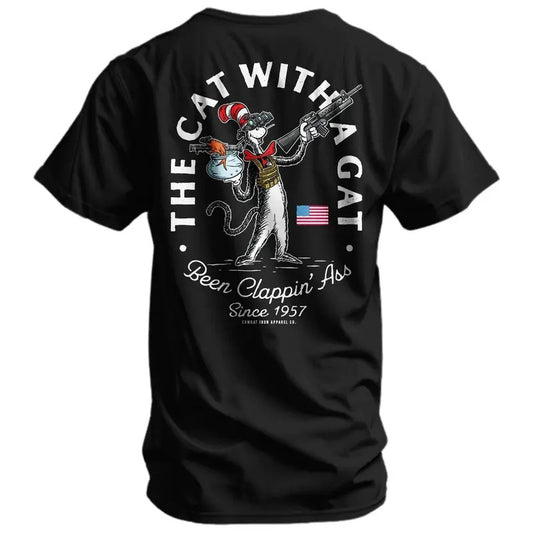 The Cat With A Gat Remix Men's T-Shirt Hoodie, Sweatshirt | WearSparks.com