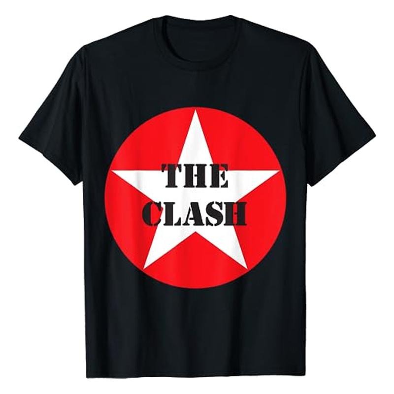The Clash - Circle Star T-Shirt | Unisex Cotton Tee | Size S-3XL | NEW Hoodie, Sweatshirt | WearSparks.com