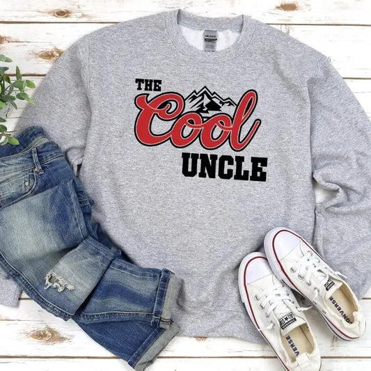 The Cool Uncle Shirt, Cool Uncle Sweatshirt, Cool Uncle Hoodie, Pregnancy Announcement Gift for Uncle, Funny Gift for...