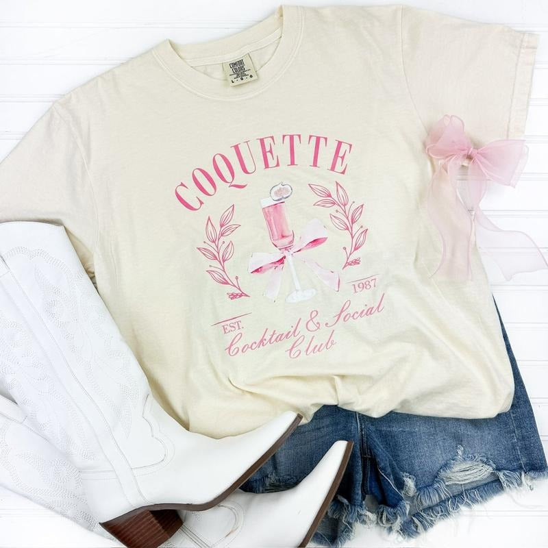 The Coquette Club Comfort Colors T-Shirt Hoodie, Sweatshirt | WearSparks.com